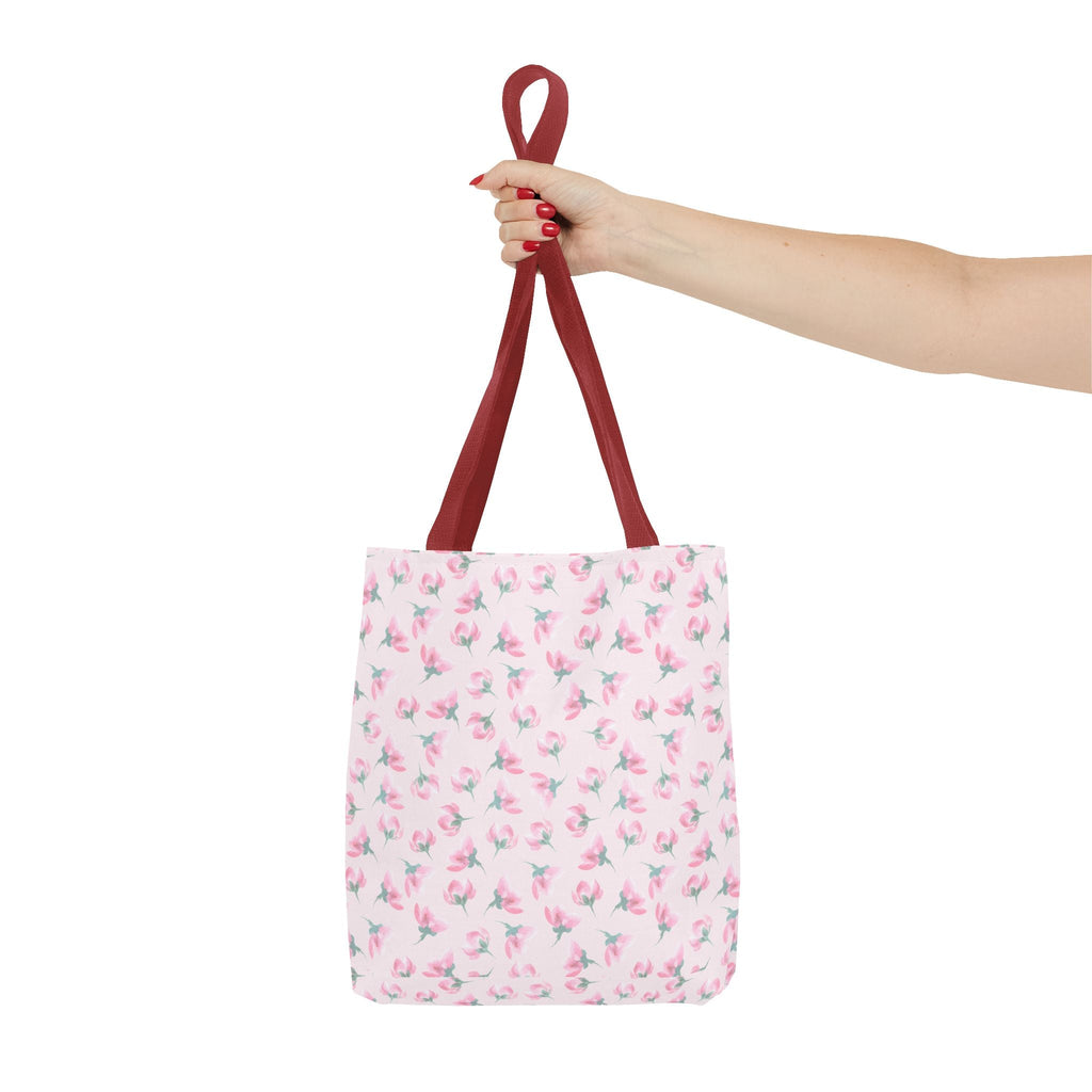Customizable: Chic Floral Tote Bag, Versatile Shopping Bag, Pretty Grocery Tote, Cute Beach Bag, Stylish Gift for Her