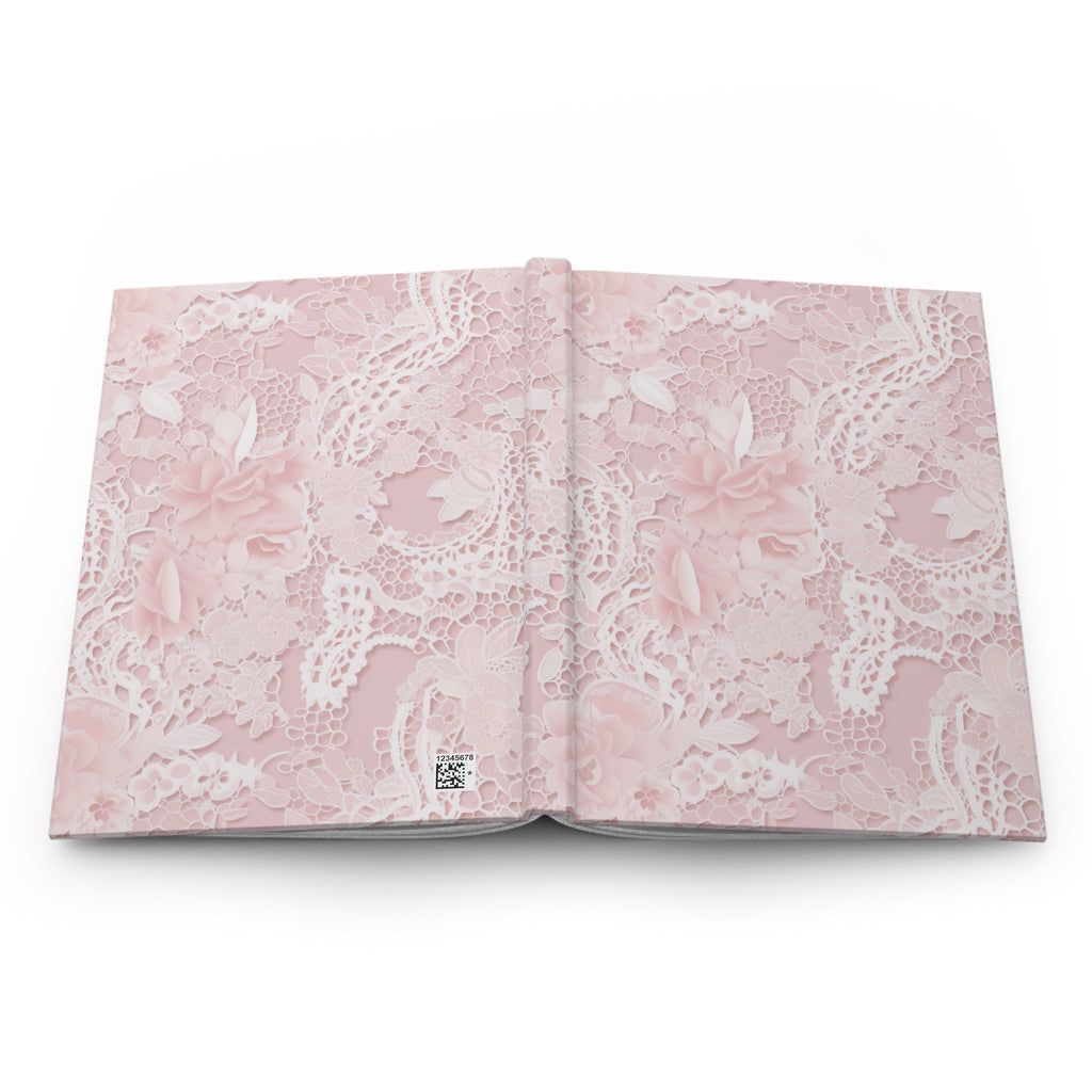 Customizable: Floral Lace Hardcover Journal for Elegant Writing, Gift for Her, Romantic Diary, Travel Journal, Scrapbooking