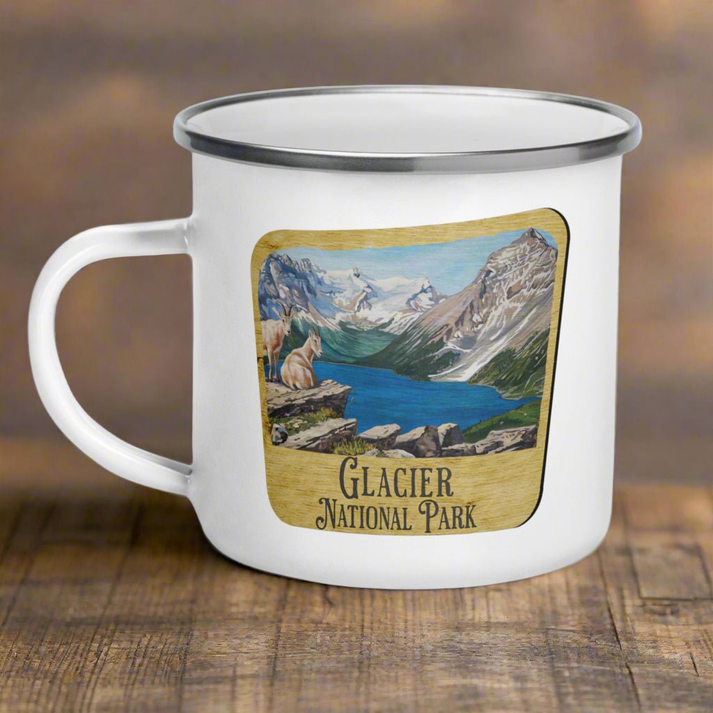 Glacier National Park Sign Camp Mug