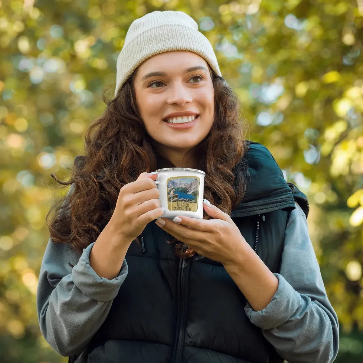 Glacier National Park Sign Camp Mug