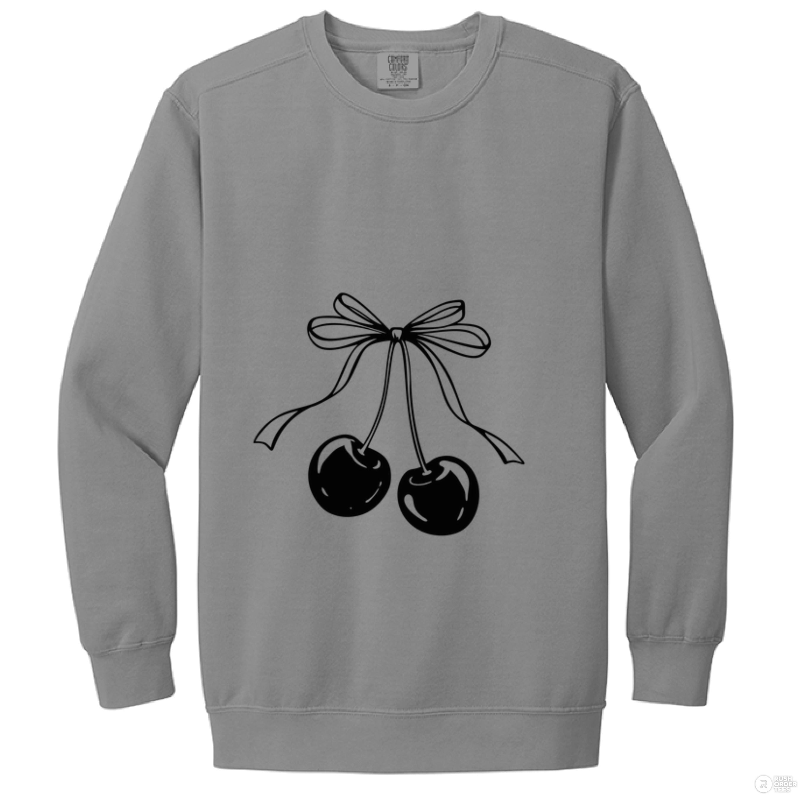 Customizable: Coquette Cherry Crewneck Sweatshirt