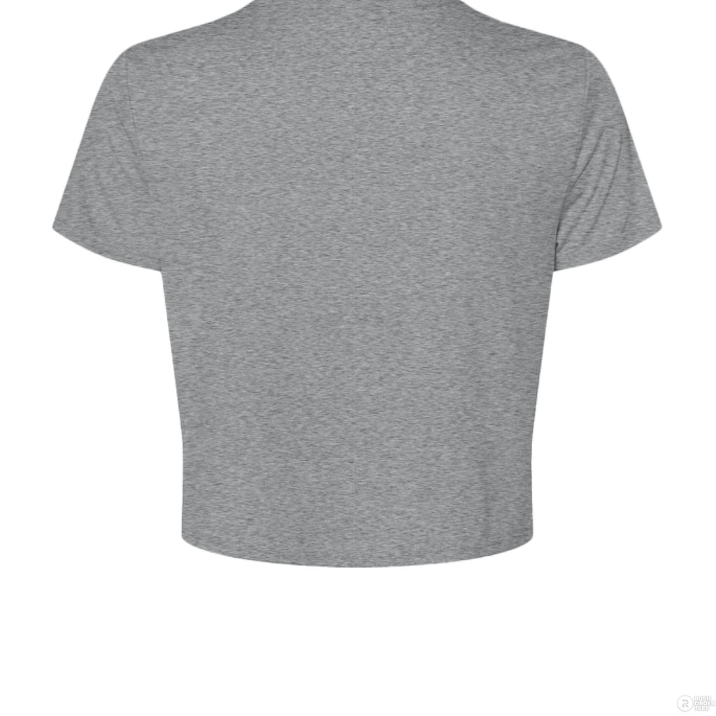 Customizable: Orange Coquette Bow Flowy Cropped T-Shirt