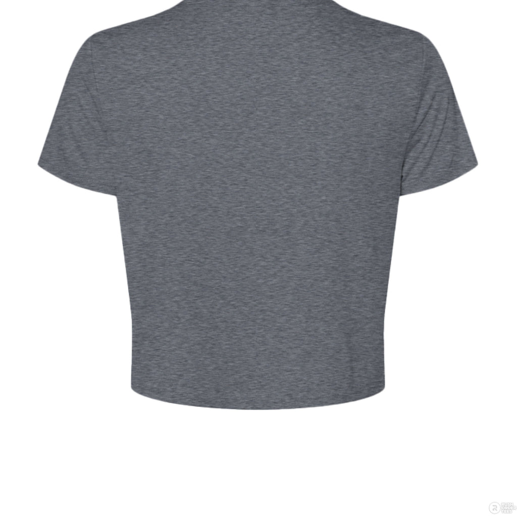 Customizable: Orange Coquette Bow Flowy Cropped T-Shirt