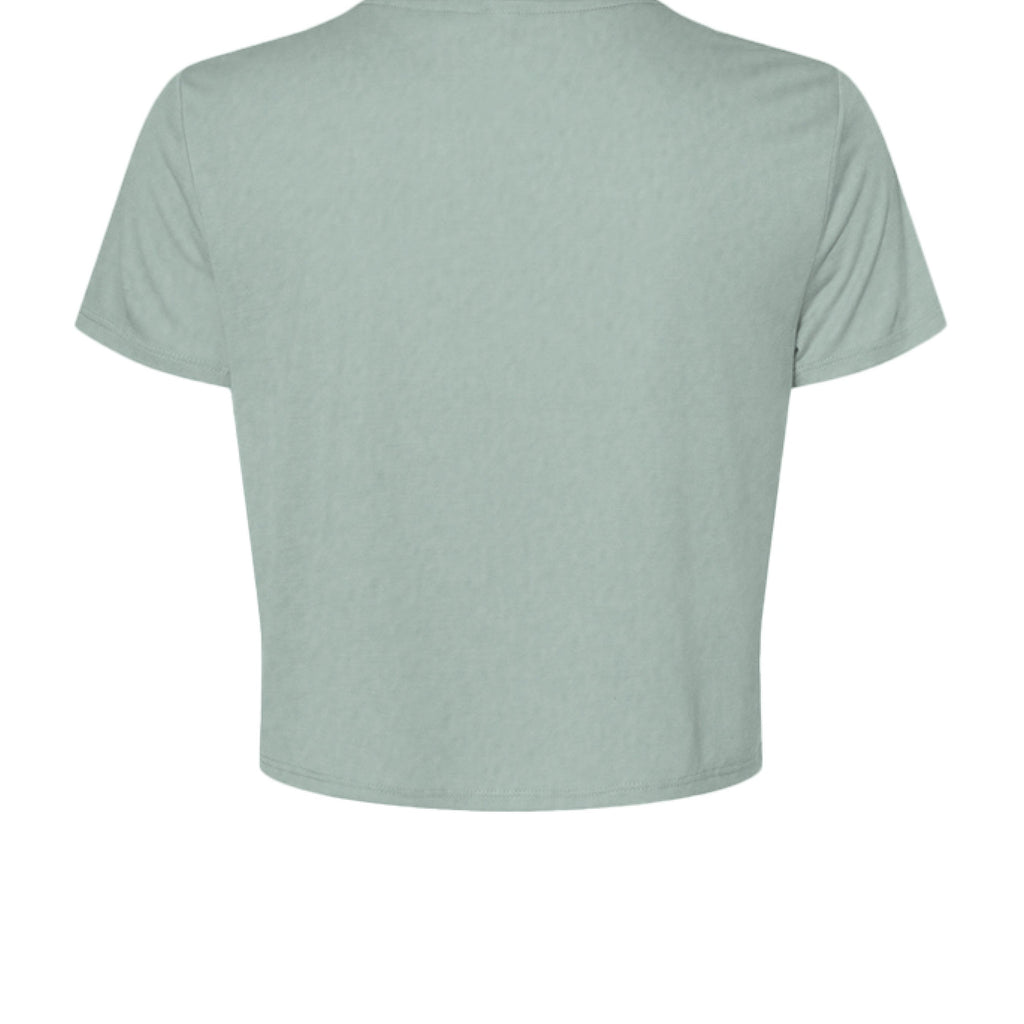 Customizable: Gingham Tri-Star Flowy Cropped Tee