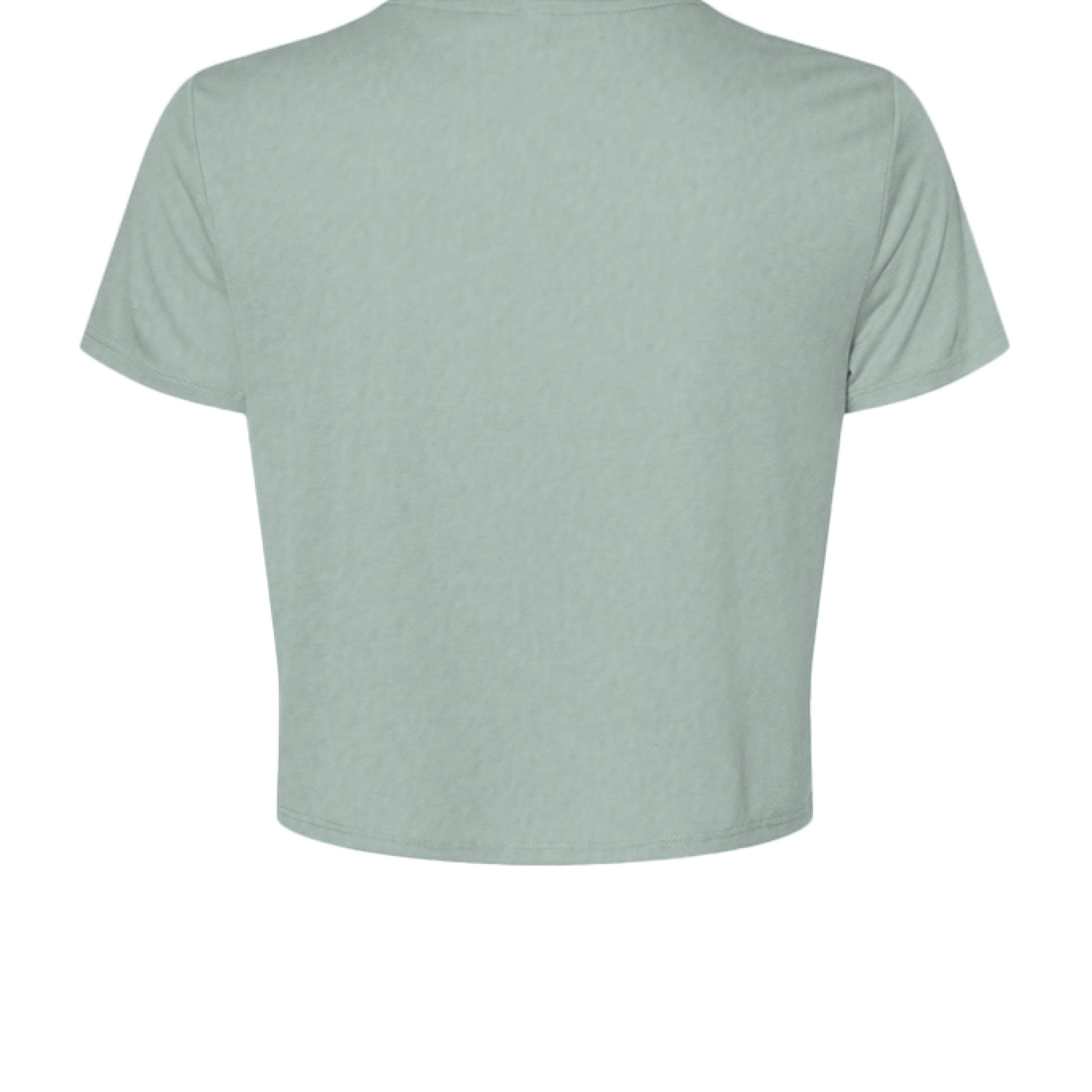 Customizable: Gingham Tri-Star Flowy Cropped Tee