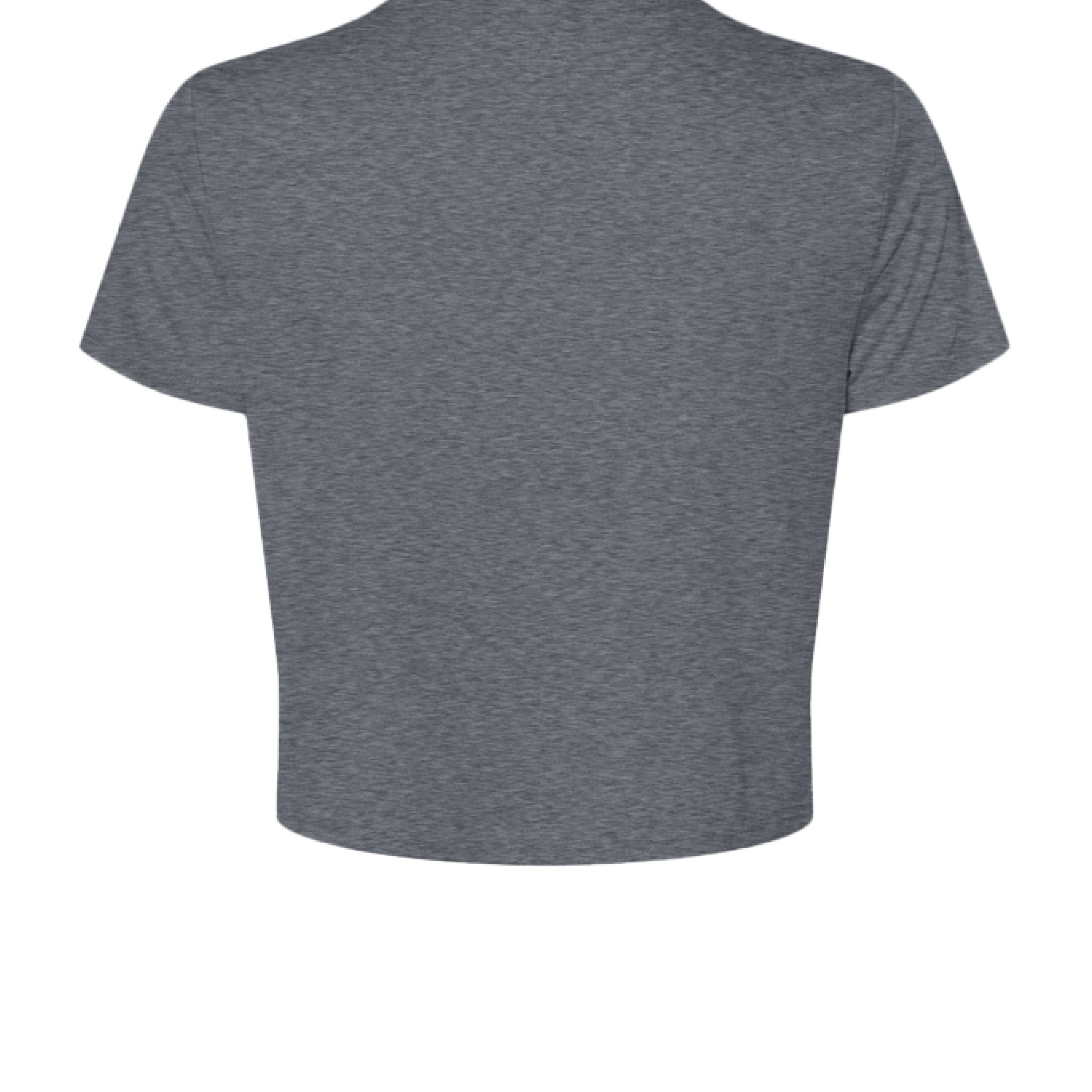 Customizable: Tri-Star Flowy Orange and Purple Gingham Cropped Tee